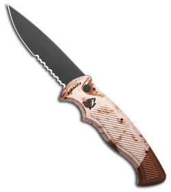 Piranha Velocity Automatic Knife Camo Aluminum (3.1" Black Serr)