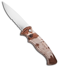 Piranha Velocity Automatic Knife Camo Aluminum (3.1" Mirror Serr)