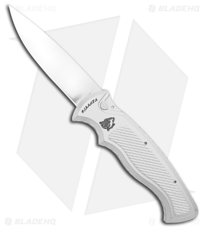 Piranha Velocity Automatic Knife Silver Aluminum (3.1" Mirror)