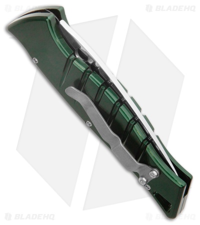 Piranha Amazon Automatic Knife Green (3.45" Mirror Serr)