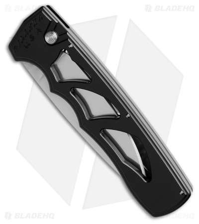 Piranha MagnaRaptor Automatic Knife Black Aluminum (3.4" Satin)