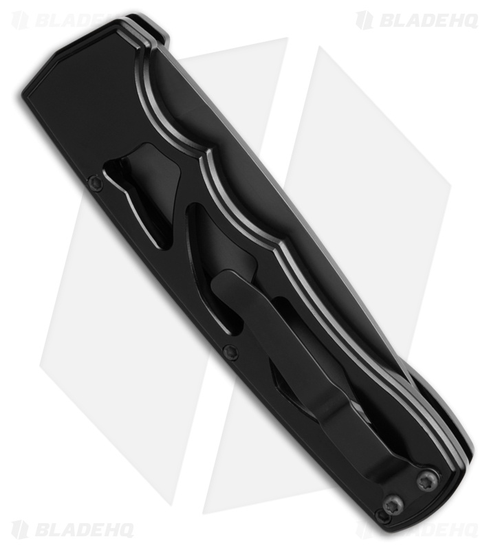 Piranha MagnaRaptor Automatic Knife Black Aluminum (3.4" Black)
