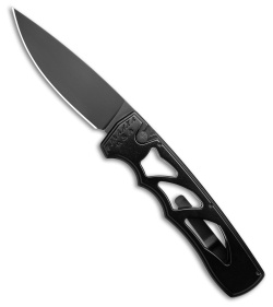 Piranha MagnaRaptor Automatic Knife Black Aluminum (3.4" Black)
