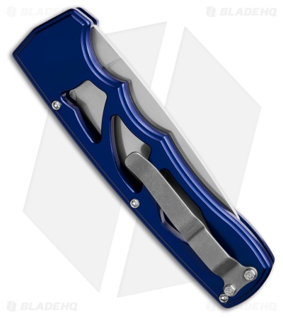 Piranha MagnaRaptor Automatic Knife Blue Aluminum (3.4" Satin)
