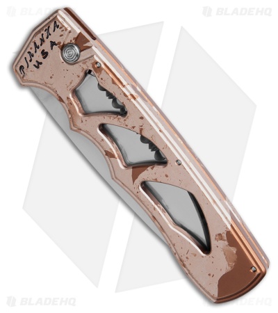Piranha MagnaRaptor Automatic Knife Camo Aluminum (3.4" Satin Serr)