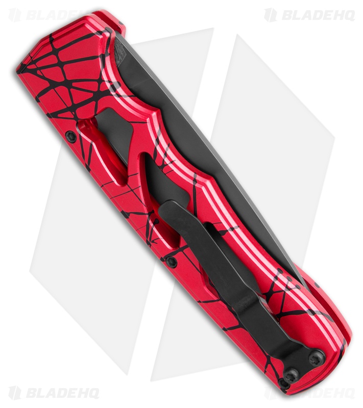 Piranha MagnaRaptor Automatic Knife Pink Aluminum (3.4" Black)