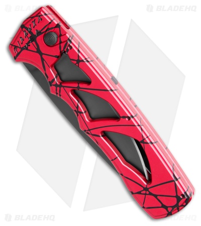 Piranha MagnaRaptor Automatic Knife Pink Aluminum (3.4" Black)