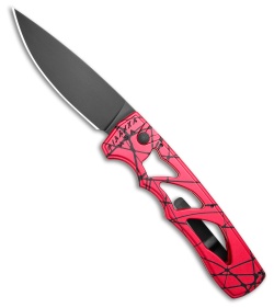 Piranha MagnaRaptor Automatic Knife Pink Aluminum (3.4" Black)