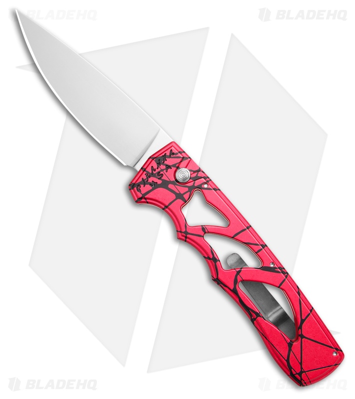 Piranha MagnaRaptor Automatic Knife Pink Aluminum (3.4" Satin)