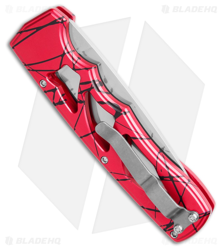 Piranha MagnaRaptor Automatic Knife Pink Aluminum (3.4" Satin)