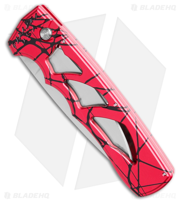 Piranha MagnaRaptor Automatic Knife Pink Aluminum (3.4" Satin)