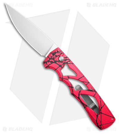 Piranha MagnaRaptor Automatic Knife Pink Aluminum (3.4" Satin)