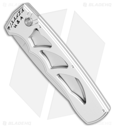 Piranha MagnaRaptor Automatic Knife Silver Aluminum (3.4" Satin)