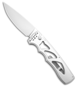 Piranha MagnaRaptor Automatic Knife Silver Aluminum (3.4" Satin)