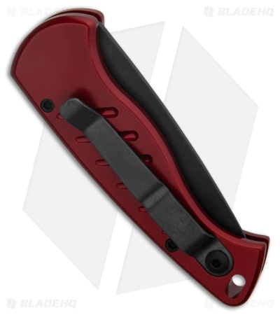Piranha Fingerling Automatic Knife Red Tactical (2.5" Black Serr)