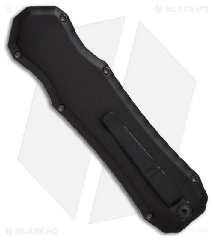 Piranha Excalibur OTF Knife Tactical Double Action Automatic (3.2" Black)