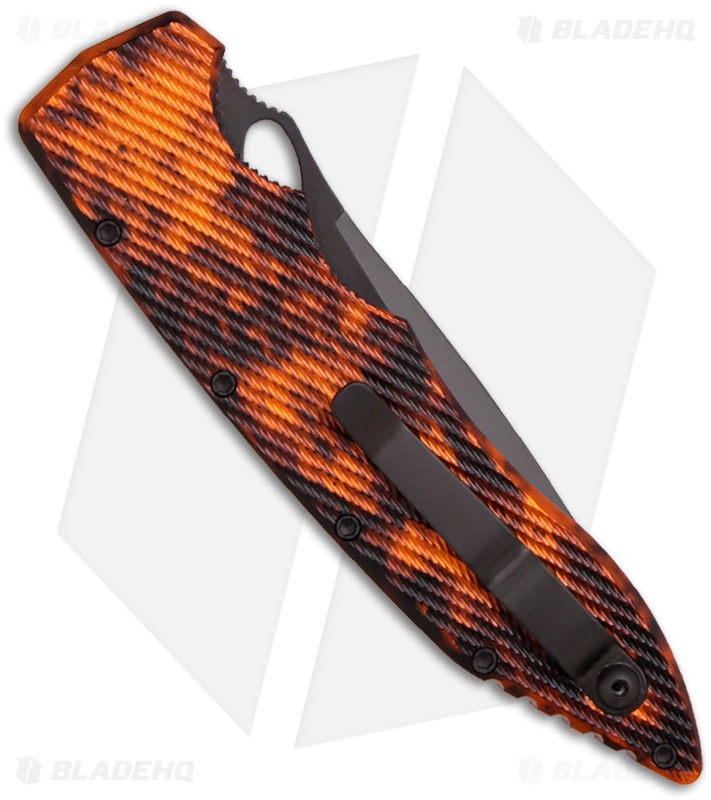 Piranha Predator Orange Tactical Automatic Knife (4.1