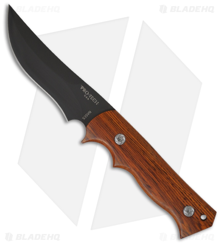 Pro-Tech Brend Combat Companion Knife w/ Cocobolo Handle (3.8" Black Plain) 2521