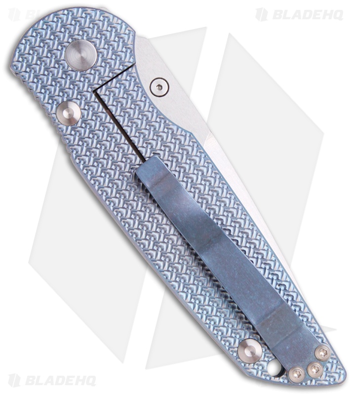 Pro-Tech Custom TR-3 Integrity Frame Lock Knife Blue Ti (3.5