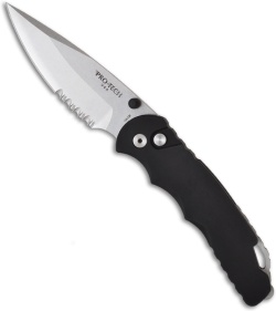 Pro-Tech TR-4 Tactical Response Button Lock Manual Knife (4" SW Serr) TR-4MA.2