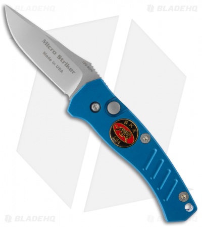 Randall King Micro Striker Blue Automatic Knife (1.94" Bead Blast)