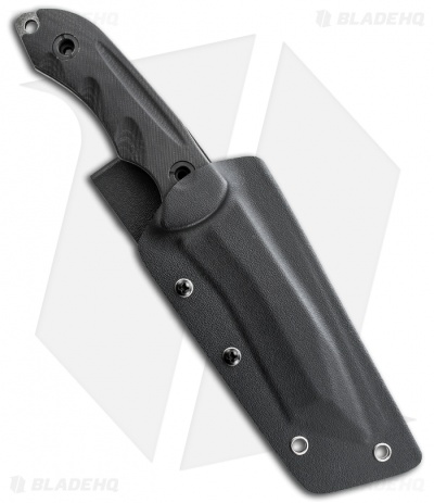 Schrade SCHF12 Knife Modified Tanto Fixed Blade (4.9" Black Plain)