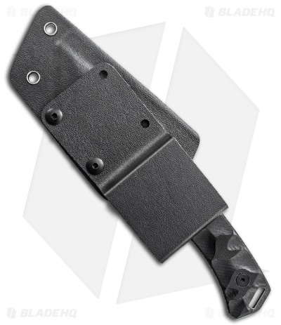 Schrade SCHF15 Knife Modified Tanto Fixed Blade (3.4" Black Plain)