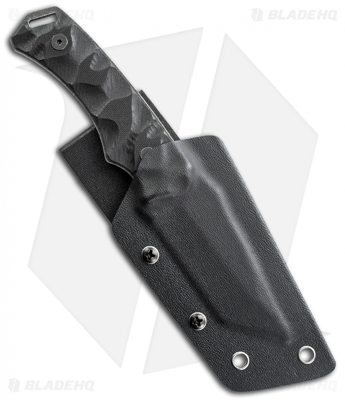 Schrade SCHF15 Knife Modified Tanto Fixed Blade (3.4" Black Plain)