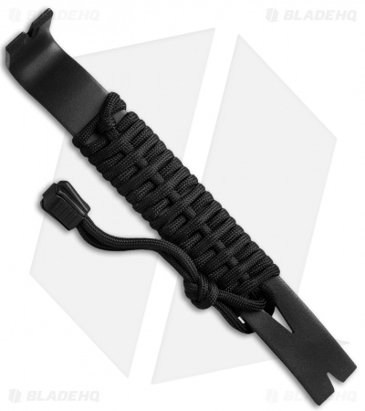 Schrade Pry Bar Black Stainless Steel Black Paracord SCHPB1BK
