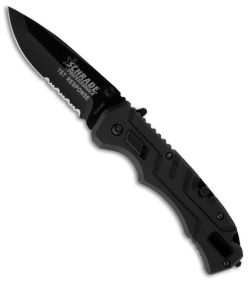 Schrade SCH911DBS Professionals 1st Response Spring Assisted Knife (3.5" Black)