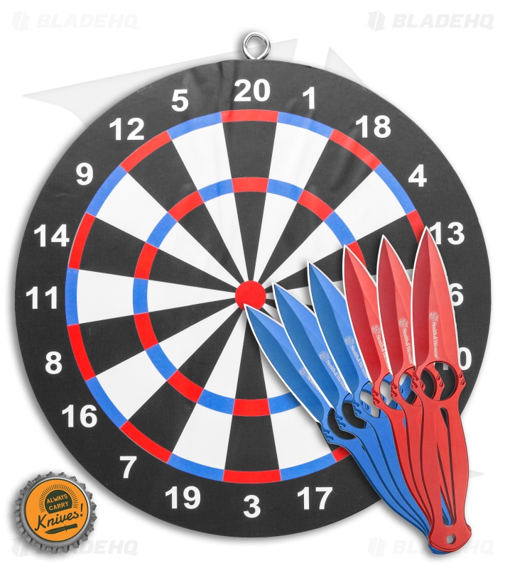 Smith & Wesson Throwing Knife and Target Board Set