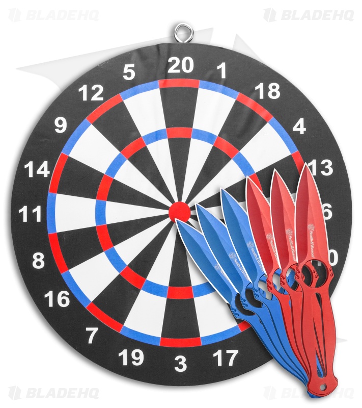 Smith & Wesson Throwing Knife and Target Board Set