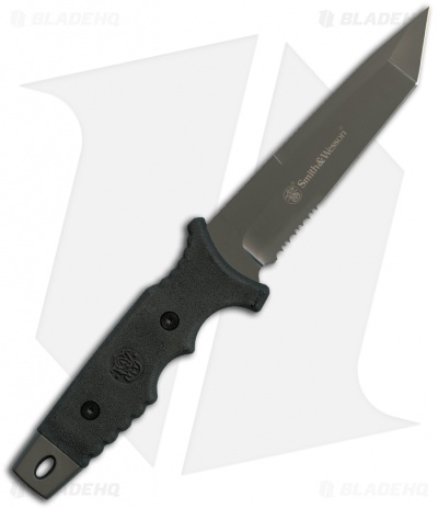 Smith & Wesson Tactical Tanto Fixed Blade Knife (5.25" Grey Serr) SW7S