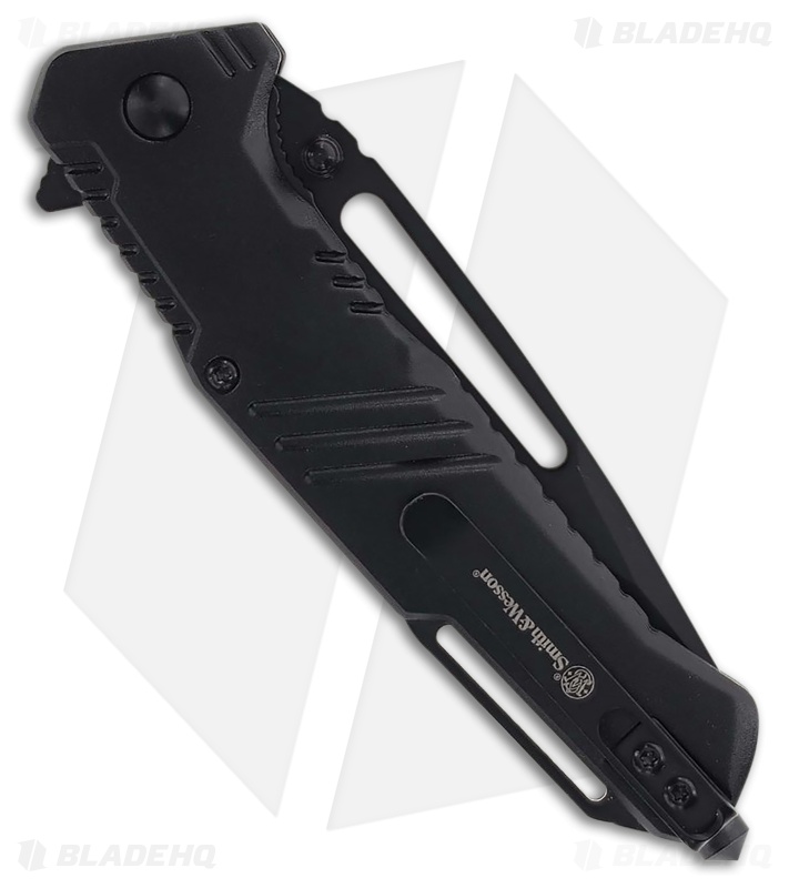 Smith & Wesson Extreme Ops Liner Lock Tanto Knife Black Aluminum (3" Black)