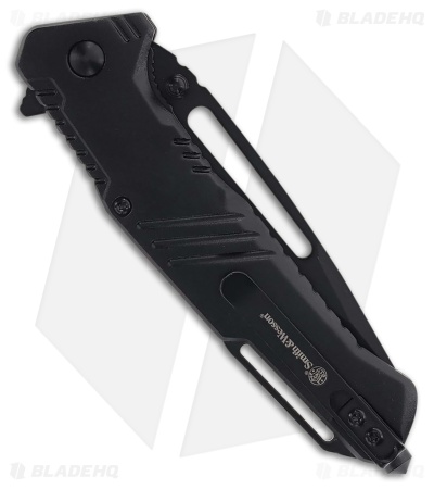 Smith & Wesson Extreme Ops Liner Lock Tanto Knife Black Aluminum (3" Black)