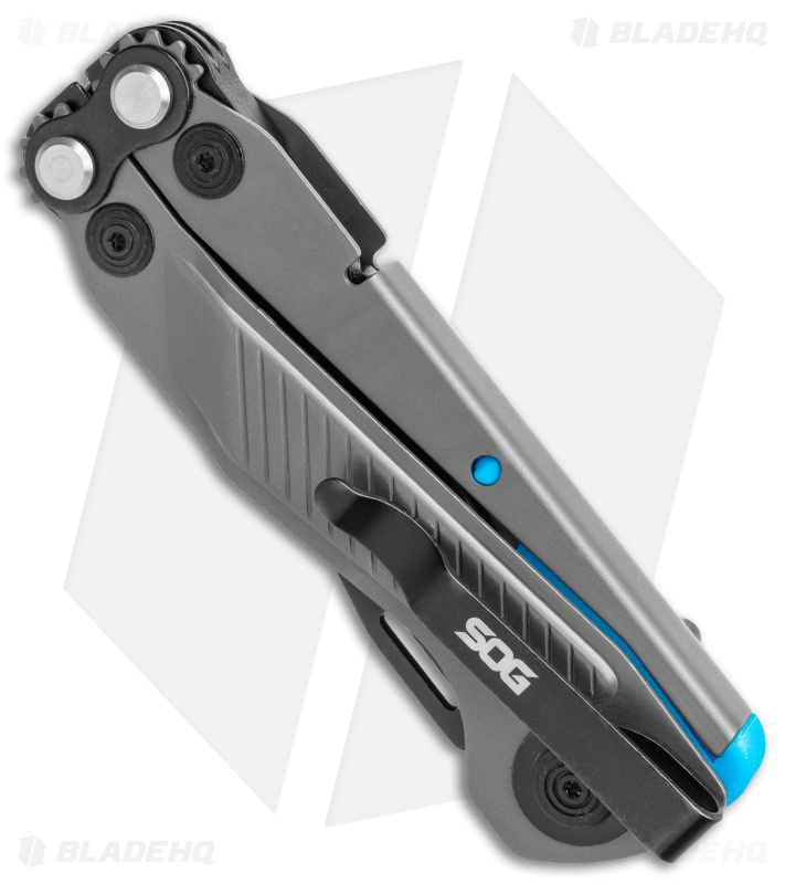 SOG Flash MT 7-in-1 Multi-Tool (Urban Gray/Cyan) - Blade HQ