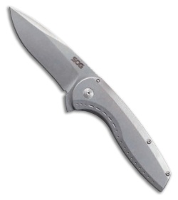 SOG Slim Jim 2.0 Tanto Knife Gray Steel Satin SOG Slim Jim 2.0 Tanto Knife Gray Steel Satin