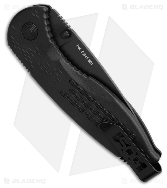 SOG Aegis Knife Spring Assisted Blade (3.5" Black) AE-02