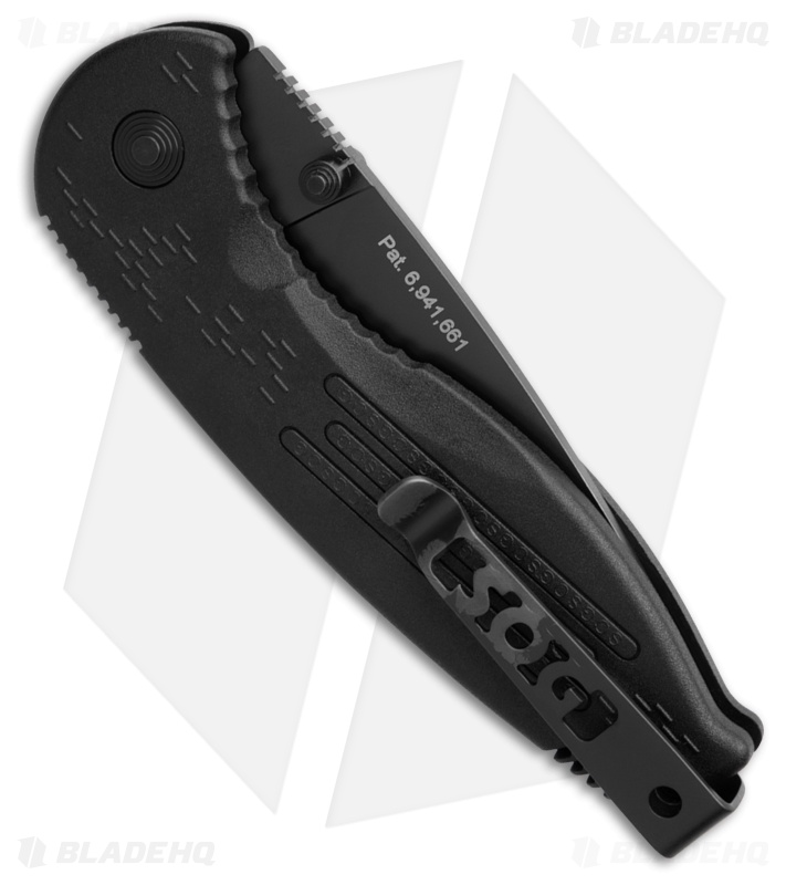 SOG Aegis Mini Assisted Opening Knife (3" Black) AE-22