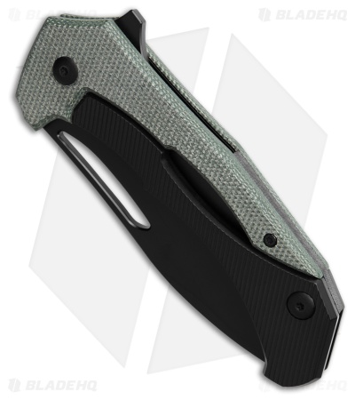 SOG Bulwark FL Frame Lock Knife OD Green/Black Micarta (3" Black)