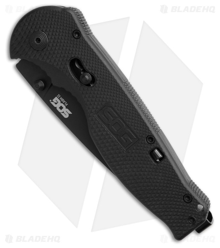 SOG Flash II Assisted Opening Knife Black Zytel (3.5
