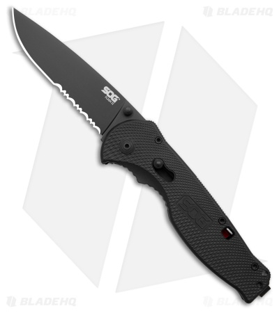 ⚠️ SOG SOG Flash II Assisted Opening Knife Black Zytel (3.5