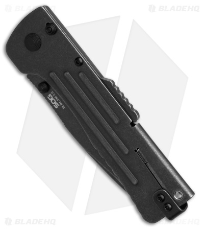 SOG Slim Jim 2.0 Assisted Opening Knife Black Steel (3.2" Black SW)