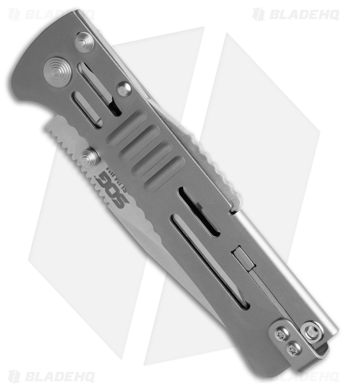 SOG SlimJim Bead Blast Assisted Opening Knife (3.18" Satin) SJ-31