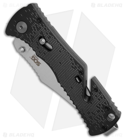 SOG Trident Assisted Opening Knife (3.75" Satin Plain) TF-2