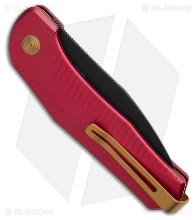 SOG Diverge AU Automatic Knife Red Aluminum (3" Black PVD D2)