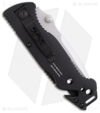 SOG Escape Folding Knife (3.4" Bead Blast Serr) FF-24