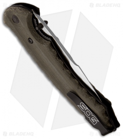 SOG Kiku Folder Large Folding Knife (4.6" Satin Plain) KU-1011