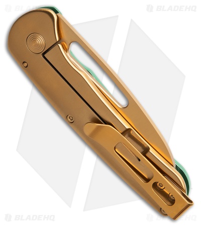 SOG Escape FL Blue Steel Sheepsfoot Gold 9Cr