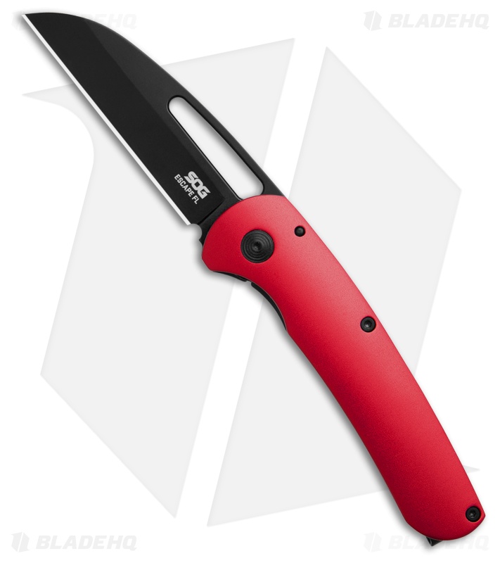 SOG Escape FL Red Steel Sheepsfoot Black 9Cr